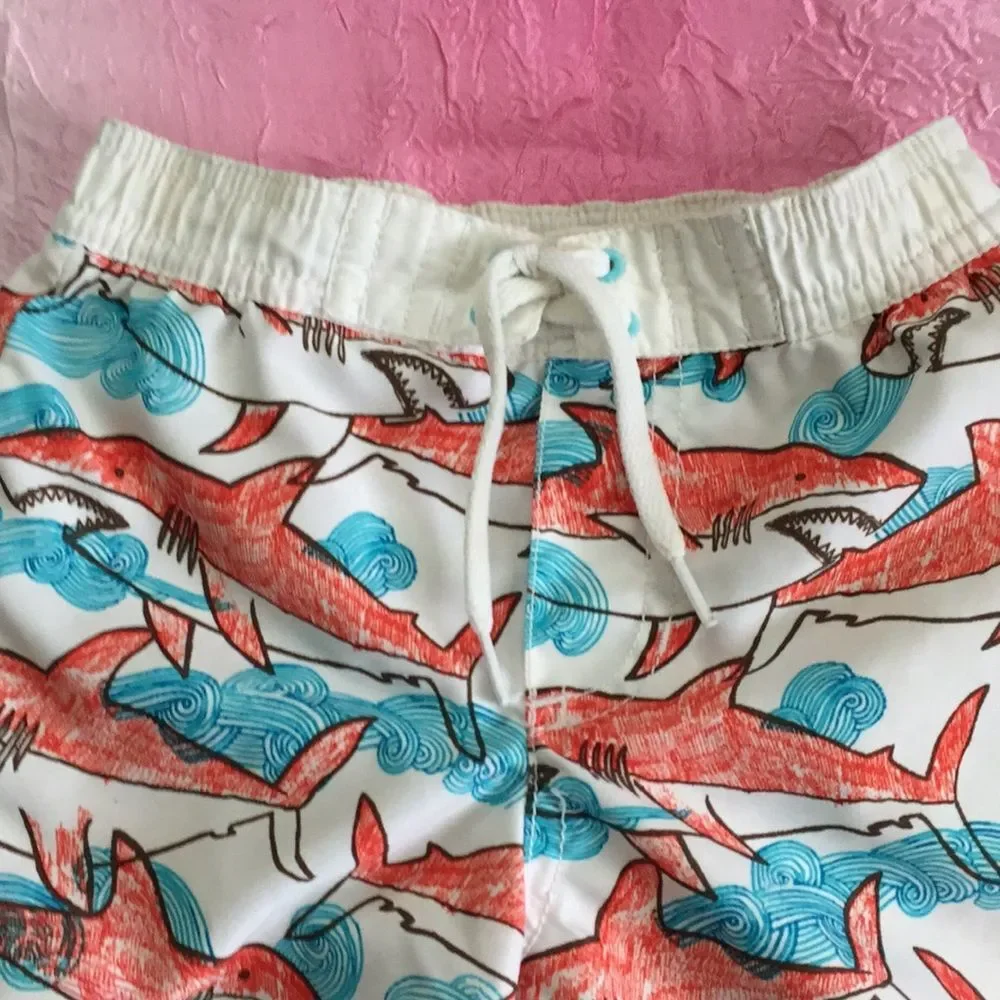 Shark Old Navy Swim Trunks 12-18 Months Shorts Boys Summer